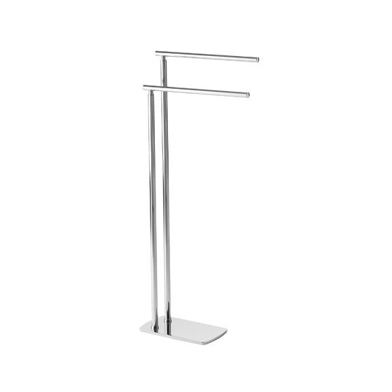 free standing towel rail white