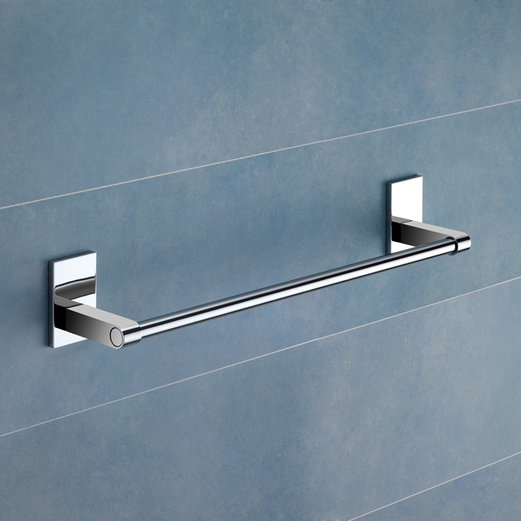 Double Swivel Towel Bar, 14 Inch, Polished Chrome