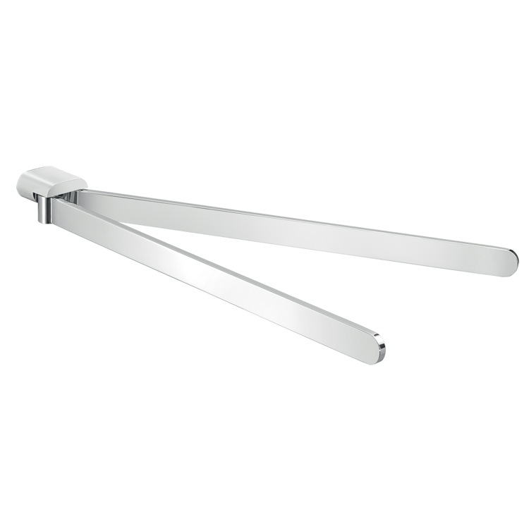 Gedy A123 13 By Nameek S Azzorre Modern Wall Mounted Double Arm Swivel Towel Bar Gedy A123 13 Modern Wall Mounted Double Arm Chrome