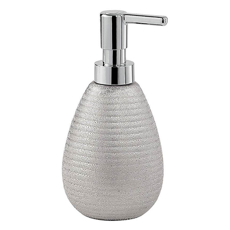 silver soap dispensers for bathrooms