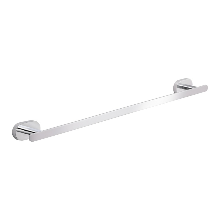 Towel Bar, Gedy BE21-45-13, 18 Inch Round Wall Mounted Chrome Towel Bar