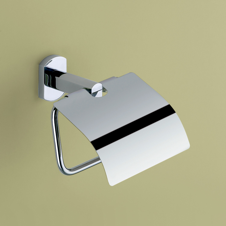 Polished Chrome Toilet Paper Holder Wall Mount Toilet Tissue Paper Roll  Holder