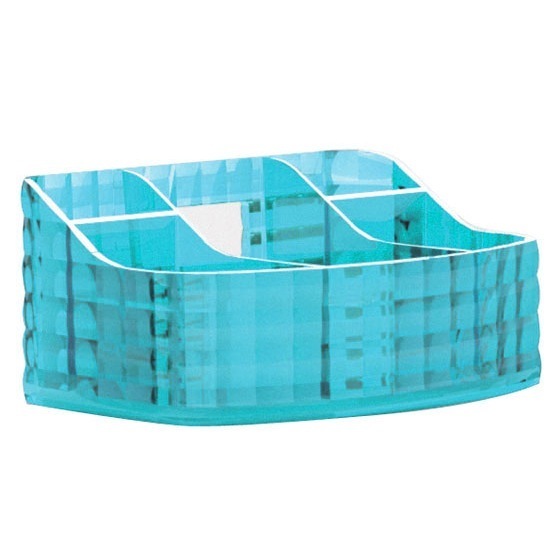 Gedy GL00-92 Make-up Tray Made From Thermoplastic Resin With Turquoise Finish