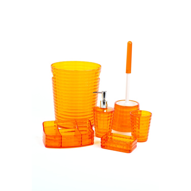 Gedy Gl6081 67 By Nameek S Glady Orange 6 Piece Bathroom Accessory Bathroom Accessory Set Gedy Gl6081 67 Orange 6 Piece