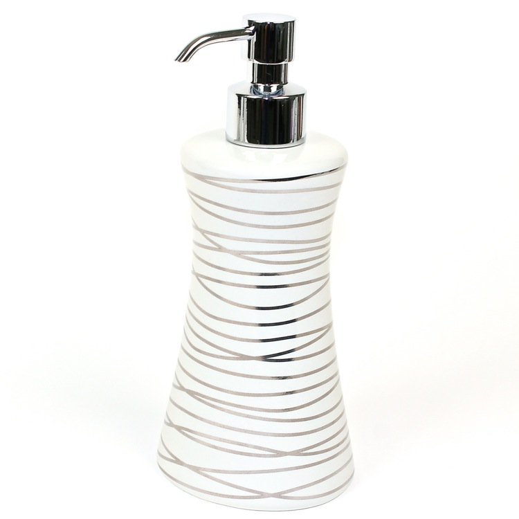silver soap pump