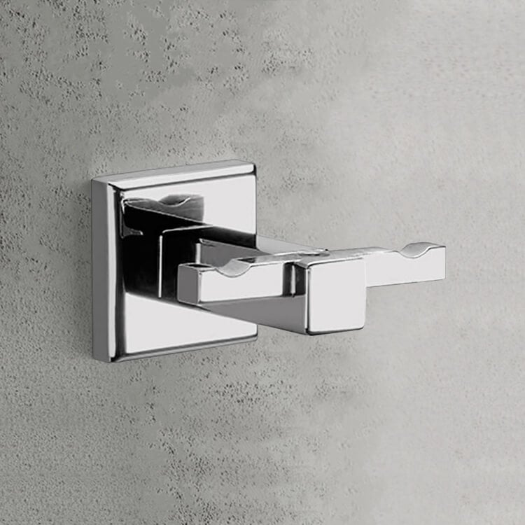 Gedy 6928-13 By Nameek's Colorado Double Bathroom Hook, Polished Chrome ...