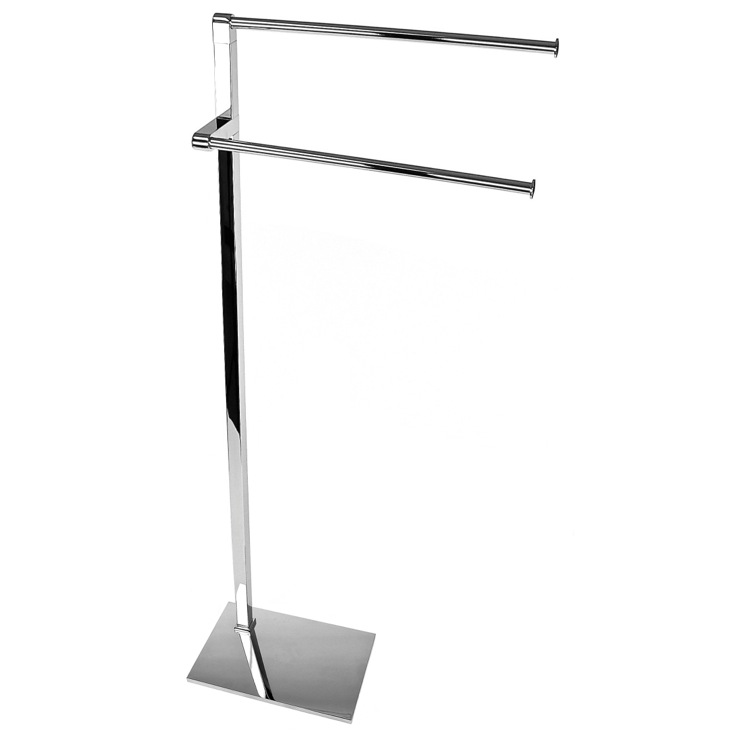 Gedy 7831-13 By Nameek's Maine Towel Stand, Free Standing, Polished Chrome  - TheBathOutlet
