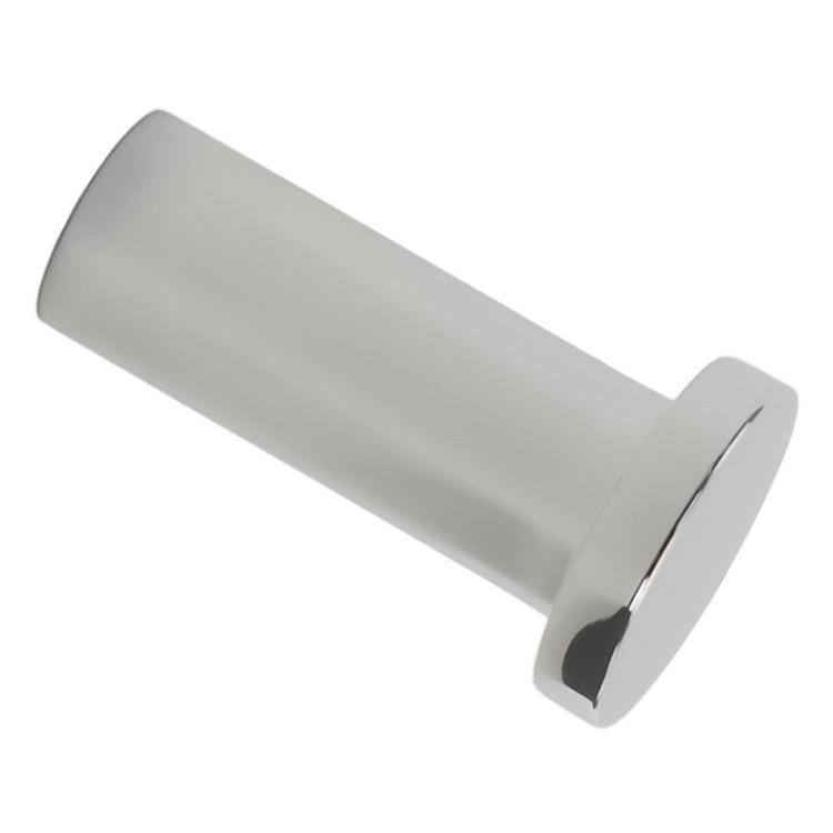 Gedy ED26-02 Round Brass Double Wall Mounted Bathroom Hook White 0.51 L x 3.03 W Nameek's 0.51 L x 3.03 W Gedy ED26-02 Round Brass Double Wall Mounted Bathroom Hook White 0.51 L x 3.03 W Nameek's 0.51 L x 3.03 W