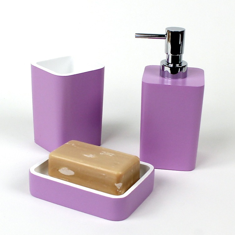 Gedy ARI200-05 3 Piece Arianna Bathroom Set 2.6 L x 10 W Blue Gedy ARI200-05 3 Piece Arianna Bathroom Set 2.6 L x 10 W Blue