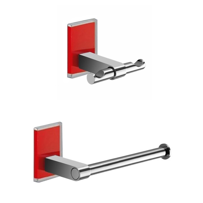 Gedy Mne326 06 By Nameek S Maine Red And Chrome Toilet Roll Holder Bathroom Accessory Set Gedy Mne326 06 Red And Chrome Toilet Roll Holder