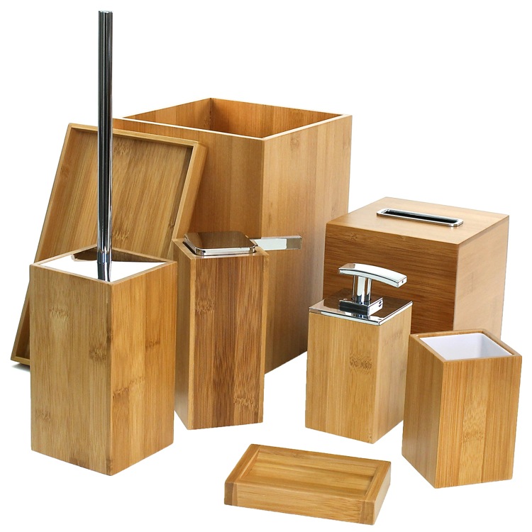 Gedy Po8001 35 By Nameek S Potus Wooden 8 Piece Bamboo Bathroom Bathroom Accessory Set Gedy Po8001 35 Wooden 8 Piece Bamboo