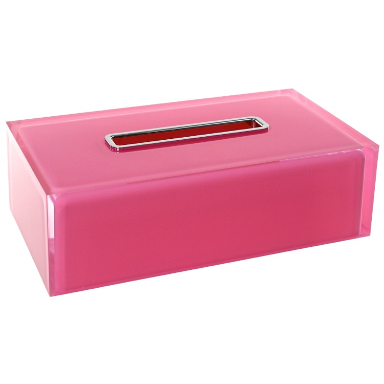 pink tissue box cover