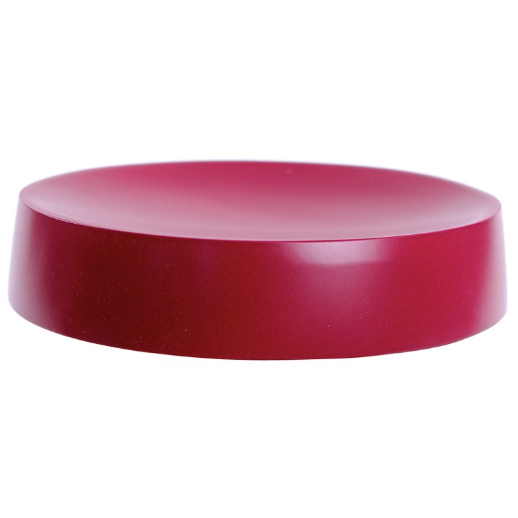 Red TheBathOutlet Yucca By Round Free Soap YU11-53 Resin Dish Nameek\'s in Ruby - Gedy Standing