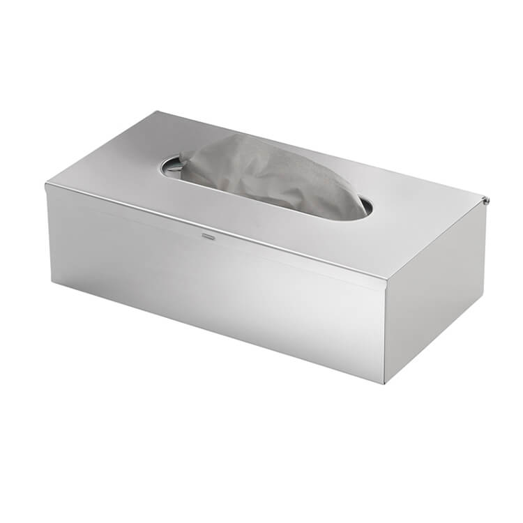 Gedy 2308-38 Rectanglular Stainless Steel Wall Tissue Box Holder