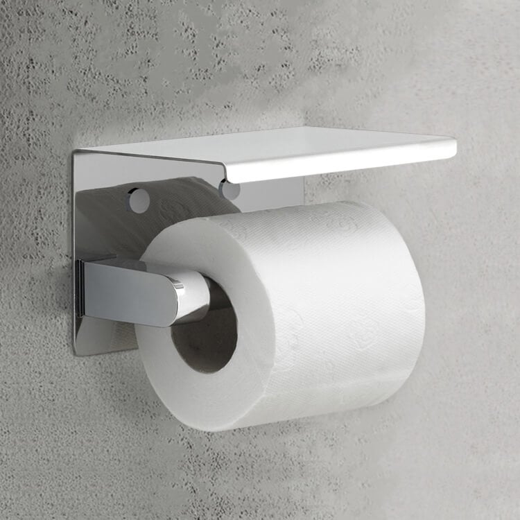 Modern White Toilet Paper Holder