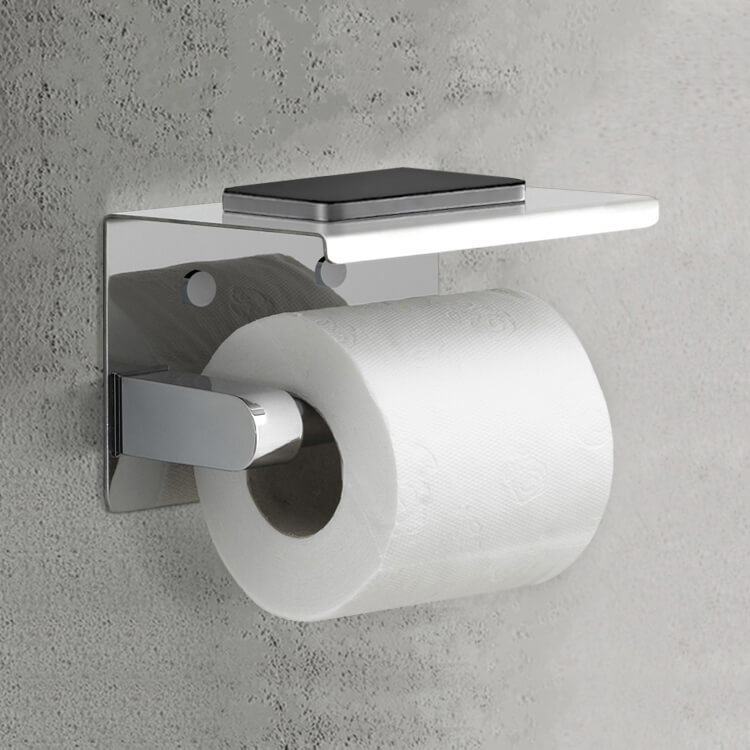 Gedy 2839-13 By Nameek's Malta Toilet Paper Holder, Modern, Chrome