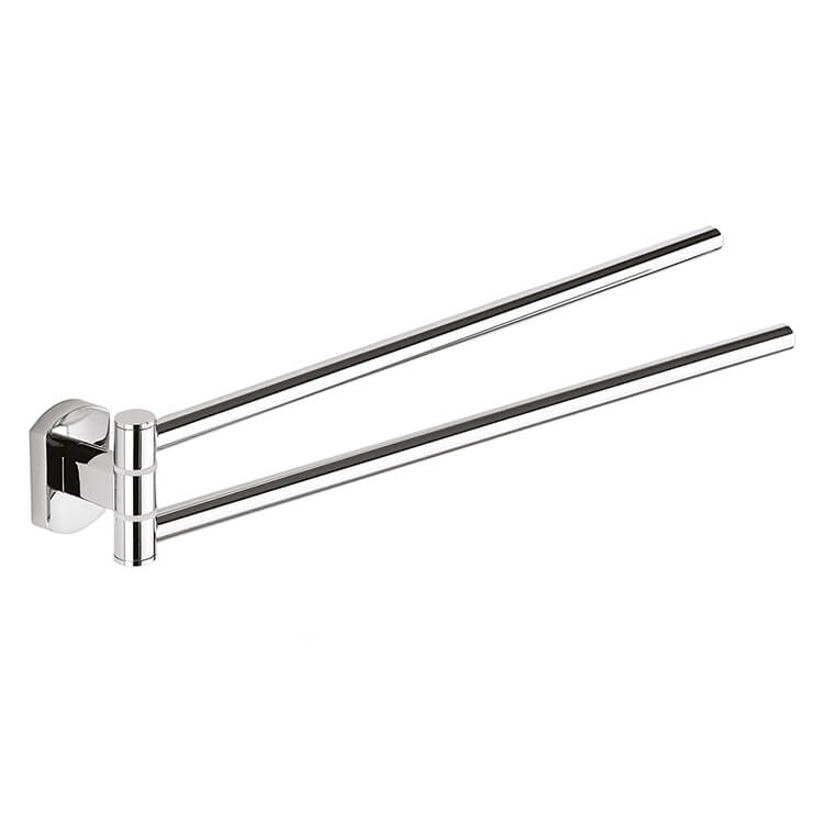 Gedy ED23-13 By Nameek's Edera Double Swivel Towel Bar, 14 Inch, Polished  Chrome - TheBathOutlet