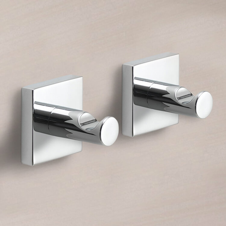 Gedy FJ27-13 By Nameek's Fuji Set of Polished Chrome Bathroom Hooks ...