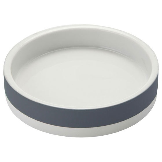 Gedy MZ11-08 Soap Dish Made From Pottery in Grey Finish