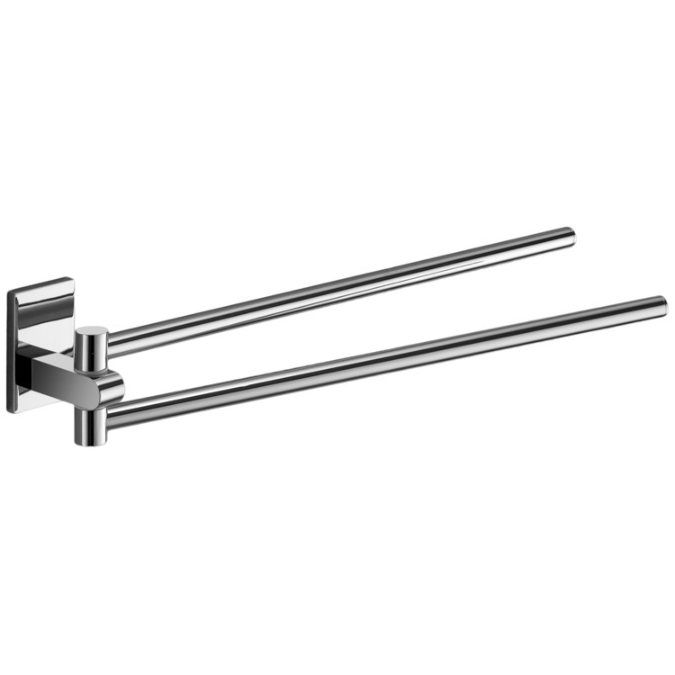 Gedy 7823 13 By Nameek S Maine 14 Inch Polished Chrome Double Arm Swivel Towel Bar Gedy 7823 13 14 Inch Polished Chrome Double Arm