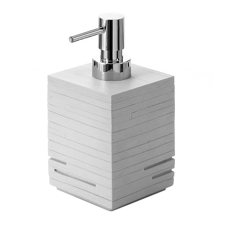 Gedy QU81-08 Soap Dispenser, Modern, Grey, Countertop