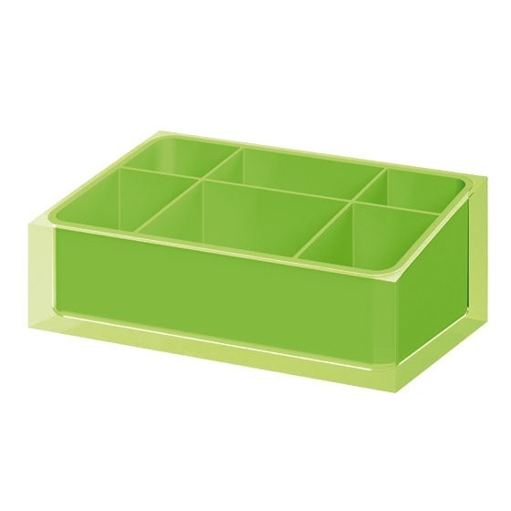 Gedy RA00-04 Make-up Tray Made of Thermoplastic Resins in Green Finish