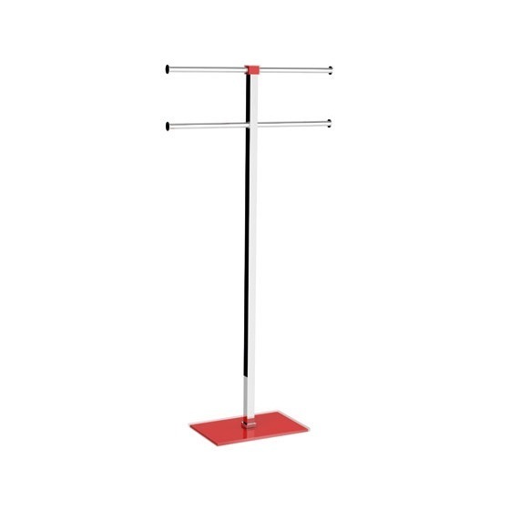 Gedy RA31-06 Towel Holder, Red, Steel and Resin