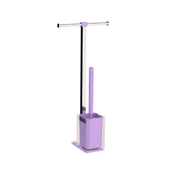 Gedy RA32-79 Lilac Steel and Resin Bathroom Butler