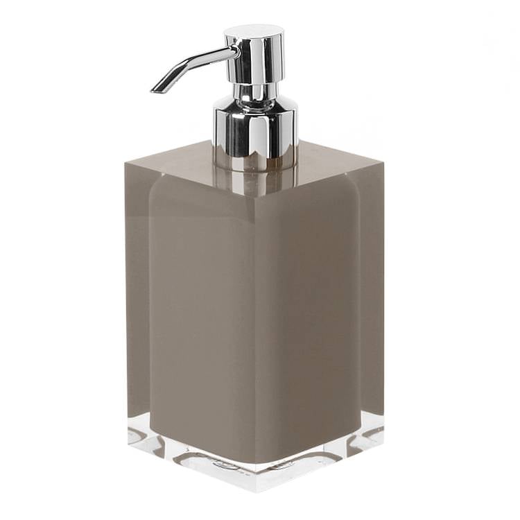 Gedy RA81-52 Soap Dispenser, Square, Turtledove, Countertop