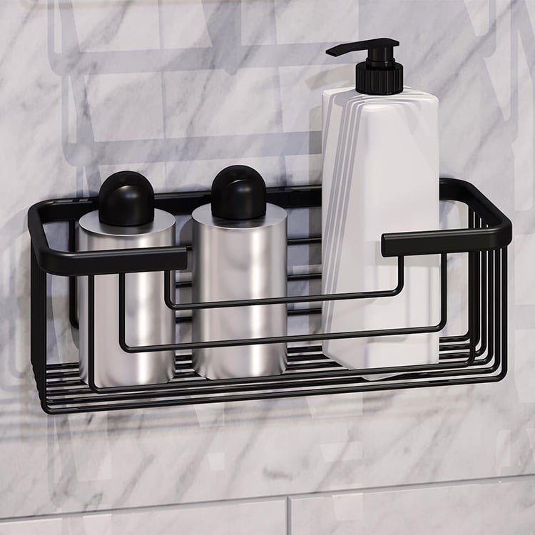 Hose Round Wire Shower Caddy Black - Made By Design™