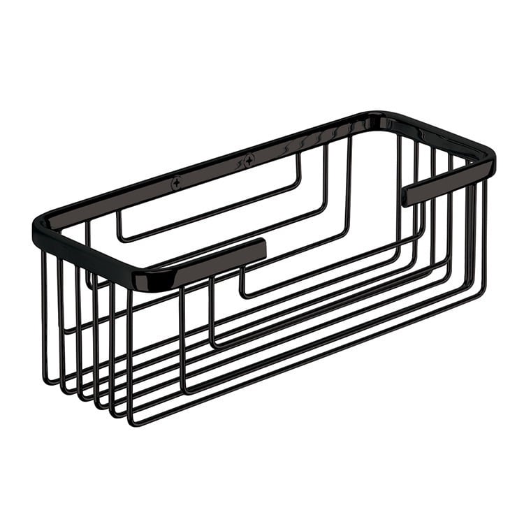 Nameeks NFA033 By Nameek's General Hotel Matte Black Corner Shower Basket -  TheBathOutlet