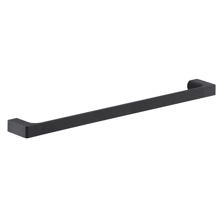 Command™ Bath Matte Black Towel Bar, 1 Towel Bar, 4 Strips