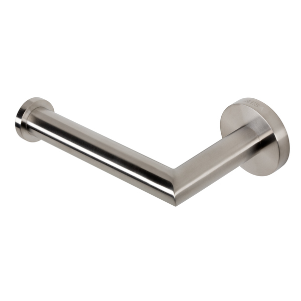 brushed steel toilet roll holder