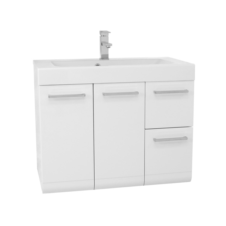 Iotti Le3c By Nameek S Linear 30 Inch Vanity Cabinet With Self