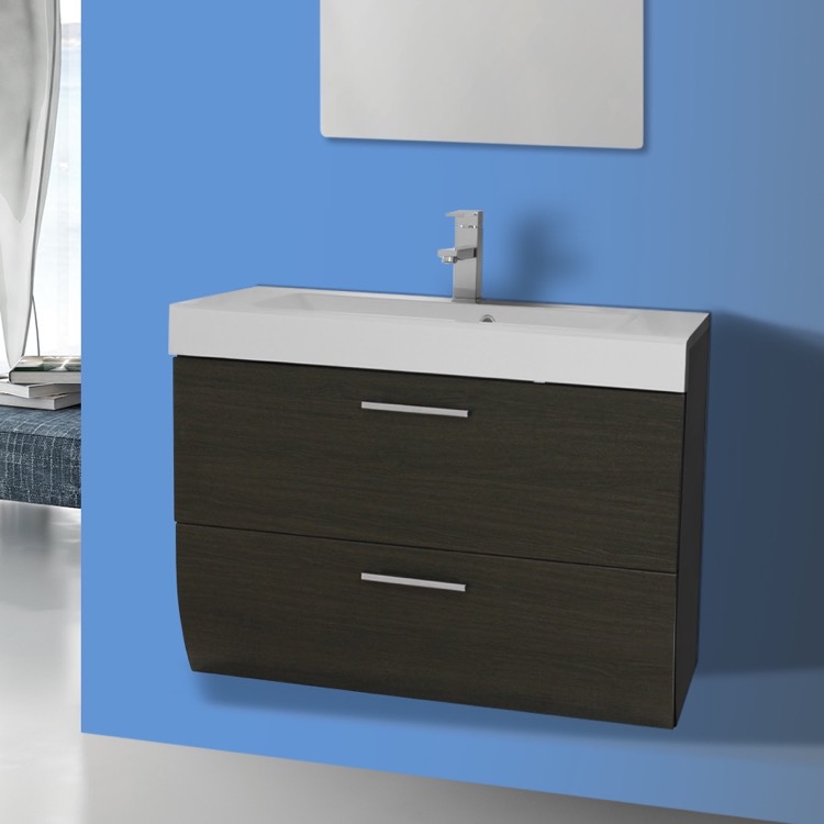 Iotti Nn1c By Nameek S New Day 2 Drawers Vanity Cabinet With Self Rimming Sink Thebathoutlet