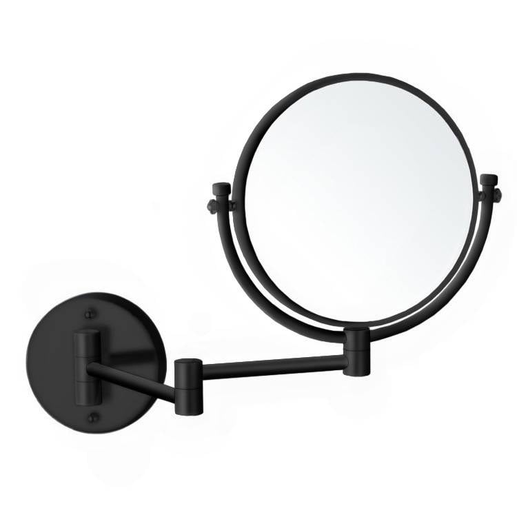 Nameeks AR7707-BLK-7x Black Makeup Mirror, Wall Mounted, 7x