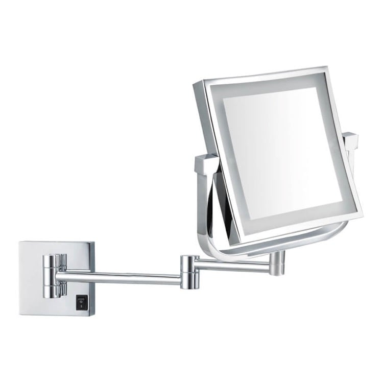 Makeup Mirror Lighted Makeup Mirror, Wall Mounted, 5x, Chrome Nameeks AR7730-CR-5x