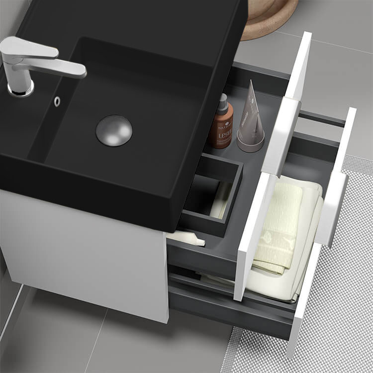 Nameeks DERIN242 By Nameek's Derin Modern Bathroom Vanity With Black