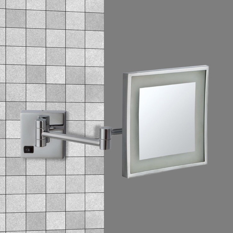 Nameeks Ar7701 By Nameek S Glimmer, Wall Mounted Magnifying Mirror With Lighted 10x
