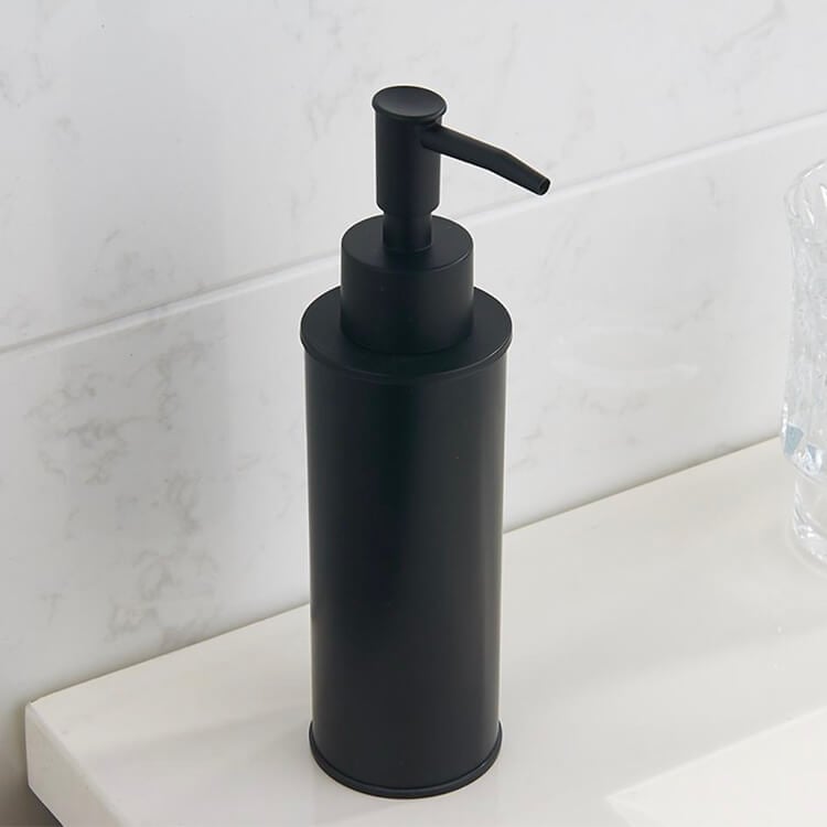 Nameeks NCB85 Round Modern Matte Black Soap Dispenser