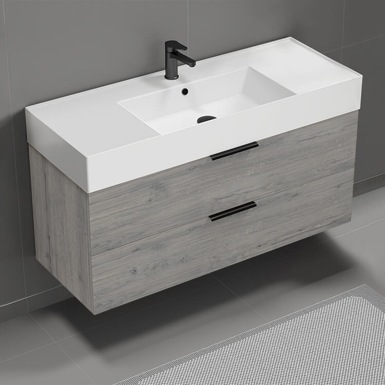 Bathroom Vanity Floating Bathroom Vanity, Modern, 48 Inch Nameeks DERIN494