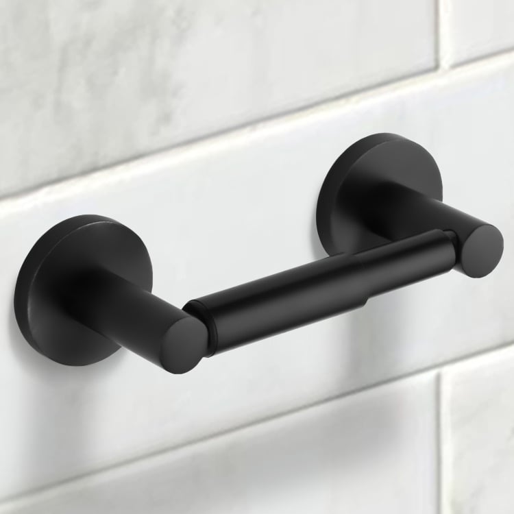 Toilet Tissue Holder in Matte Black