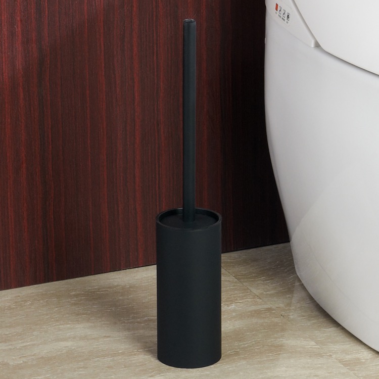 black toilet brush