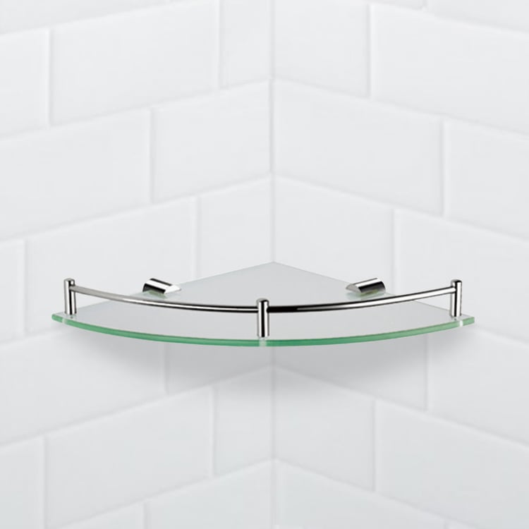 Clear Glass Bathroom Shelf, Smart StilHaus 766 by Nameeks