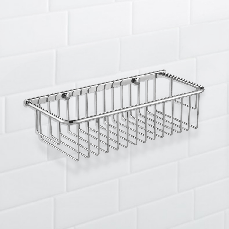 wall mounted wire basket storage