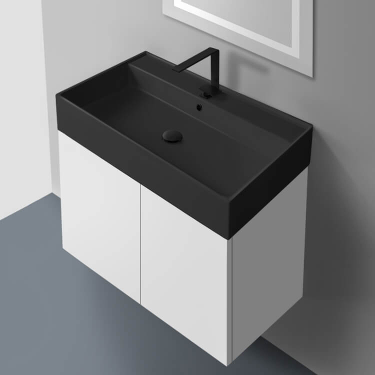 60 Bivins Double Bathroom Vanity For Undermount Sink Black