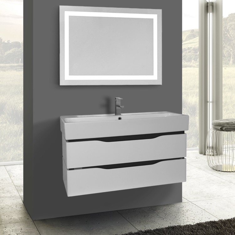 40 inch mirror vanity mirror 40 inch white wall mounted bathroom vanity set lighted mirror included nameeks vnw55 by nameeks venice 40 inch mirror vanity mirror 40 inch white wall mounted bathroom vanity set lighted mirror included nameeks vnw55 by nameeks venice
