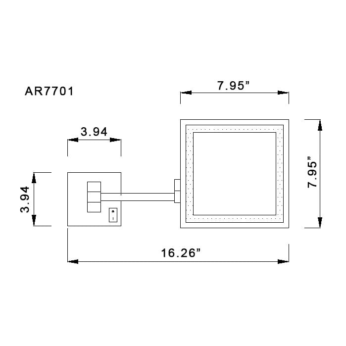 Nameeks AR7701-SNI-5x By Nameek's Glimmer Lighted Makeup Mirror, Wall  Mounted, 5x, Satin Nickel TheBathOutlet