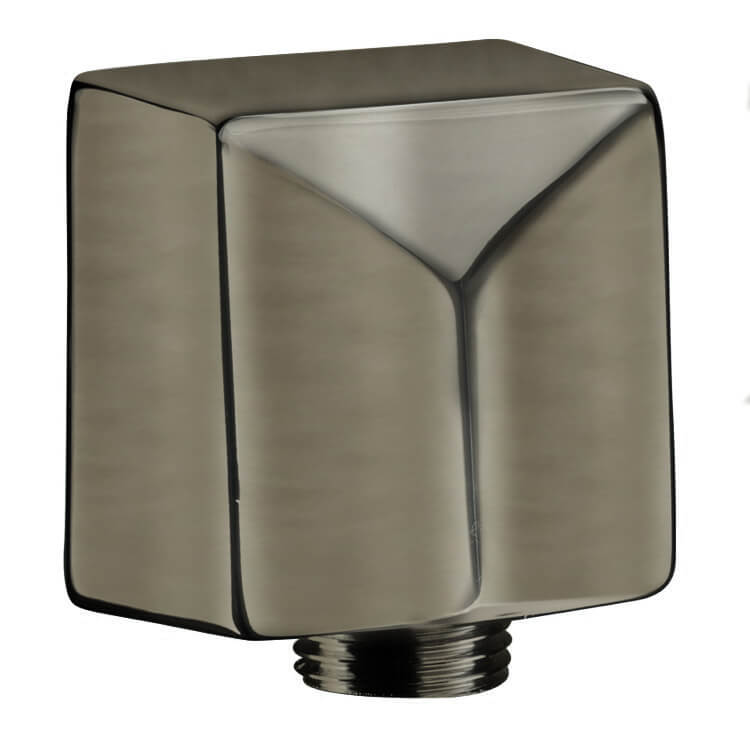 Wall Outlet, Remer 309SUS-NP, Squared Satin Nickel Water Punch Connection