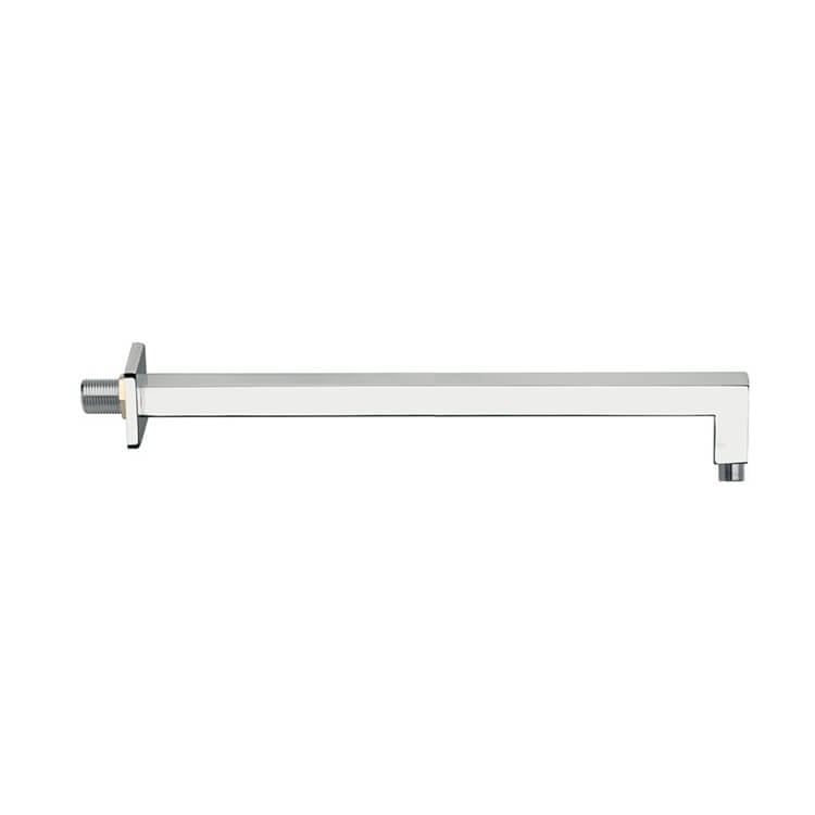 Shower Arm, Remer 348S40US-CR, Square 16 Inch Shower Arm in Chrome Finish